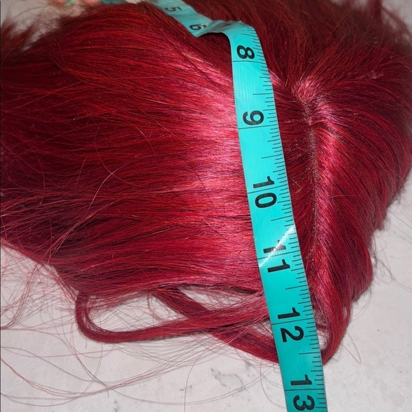 Wine Red/ Burgundy Bob Wig  12" - Picture 6 of 8